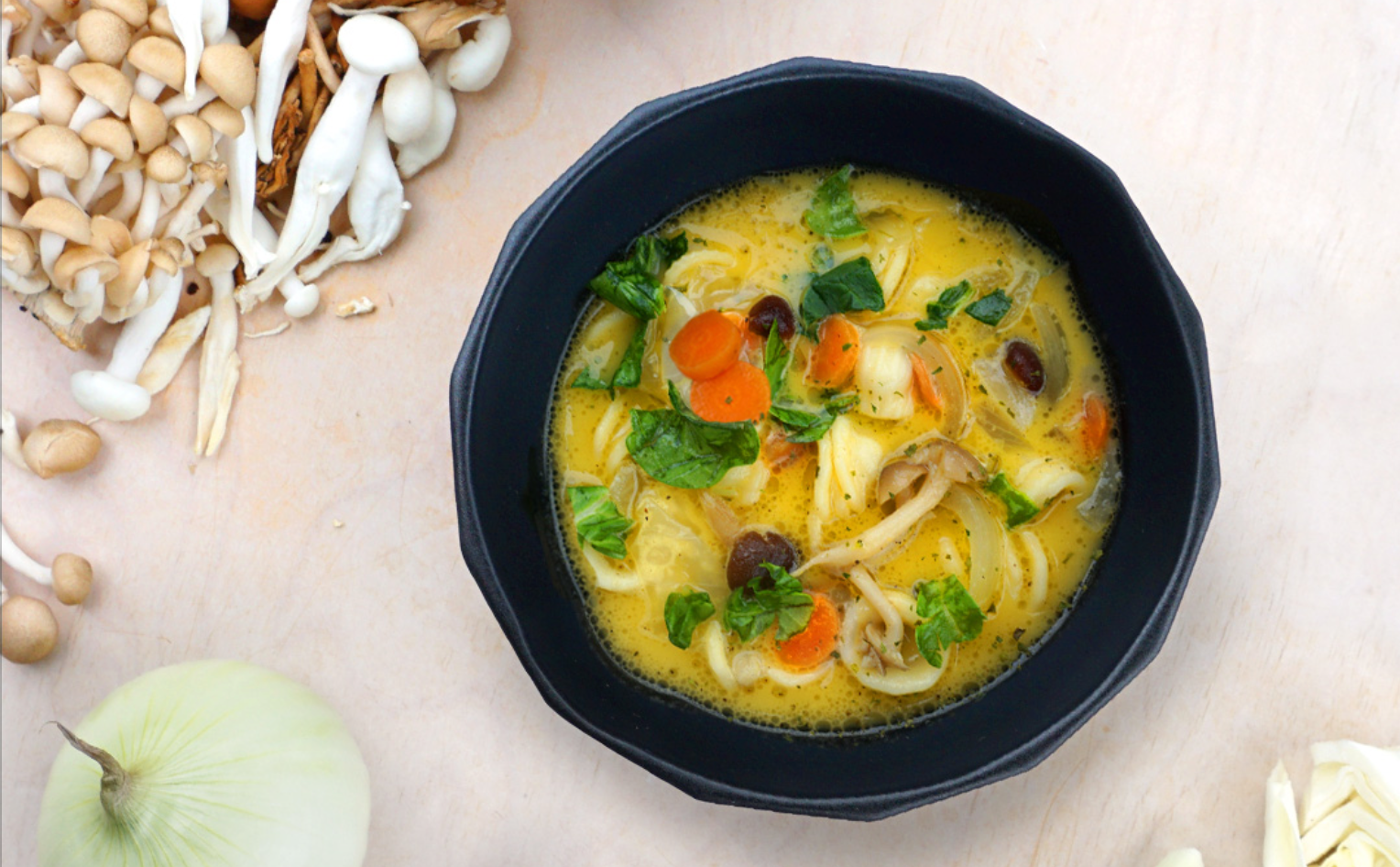 Seven Veggie Power Pasta Soup