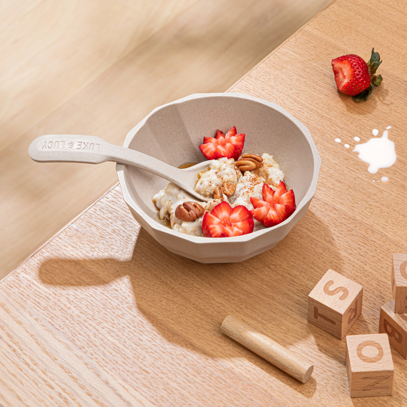 Channel Bowl Mini + Ergonomic Spoon
