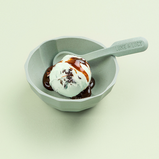 Channel Bowl Mini + Ergonomic Spoon